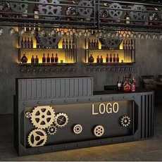 格森 復古鐵藝吧臺 燒烤店轉角收銀臺 餐廳接待櫃檯 奶茶店前臺, 1個