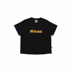 [백화점판] 코닥 인싸템 (정상가 : 39 000원) 빅로고 아스킨 반팔 티셔츠 우먼 BLACK