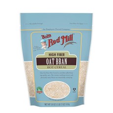 Bob's Red Mill Oat Bran 핫 시리얼 532.3ml(18온스), 510g, 1