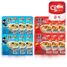쿡시 쌀국수 한스코리아공식 멸치맛6개+얼큰한맛6개 1BOX, 92g, 12개