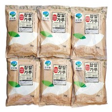 산과들 국내산 100% 건식 찹쌀가루 (선택), 1kg, 6개