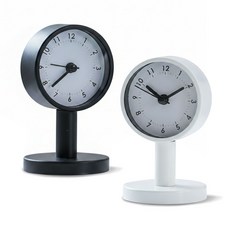 이몰리스 모던 금속 스탠드 탁상 시계, 화이트