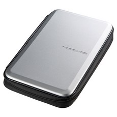 日本SANWA 96片大容量光碟收納盒 CD/DVD收納包 手提光盤整理盒 音樂遊戲光碟收納盒, 1個, 56片銀色
