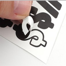 담아담아샵 2.5cm 숫자스티커 1장 유리시트지, 화이트