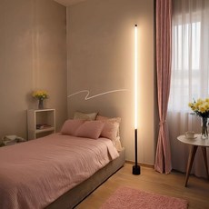 LED 거실 침실 플로어 조명 장스탠드 스탠드조명, 화이트 조명-자연광-전구색