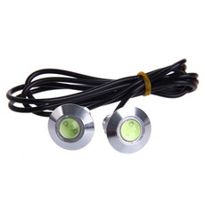 2Pcs 이지 설치 자동차 스트로브 스포트라이트 휴대용 이글 플래시 라이트 23mm, 1세트