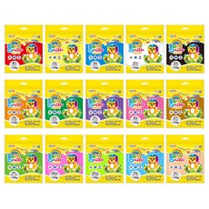 종이나라 클레이나라110g 15색상 지퍼백제품 클레이, 검정, 110g, 1개