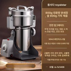 분쇄기 광석 가루 파쇄기 광물, 800g 구리 304 6날