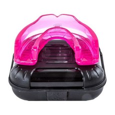 Makura Lithos 矽膠運動牙套 戴牙齒矯正器專用 口腔保護 拳擊格鬥護齒, 透明紅, 1個