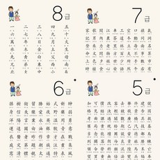 한자5급 6급 7급 8급 포스터 6장 (눈에쏙쏙 디자인이쁨주의 고품질인테리어) 띵킹박스
