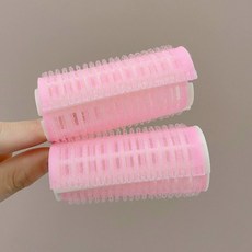 新款氣質高顱頂捲髮筒髮卡頭飾女飾品, 1個, QR迷你粉色髮夾,QR蓬鬆神器【前額劉海固定夾捲髮筒】