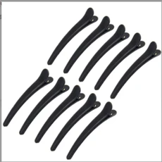 쿠쿠스토어 10 개/대 플라스틱 가장자리 클립 머리핀 액세서리 크기 8CM 물고기 부리 헤어 스타일링 도구