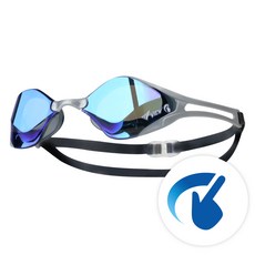 뷰 블레이드F 제로 선수용 노패킹 미러 수경 V128SAM SKBL, SKBL + 수영사랑파우치, 1개