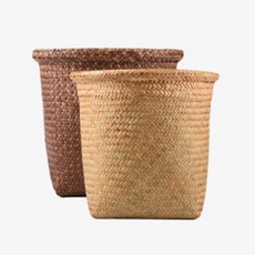 라탄 화분커버 브라운 24cm 라탄화분커버 라탄소품바구니