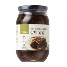 올가 갈비 양념 고깃집비법 캠핑 520g, 1개