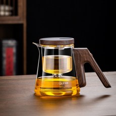 磁吸飄逸杯泡茶壺 一鍵下水高檔辦公茶具 茶水分離家用沖茶器, 1個, D-21A 500毫升, D-21A 500毫升