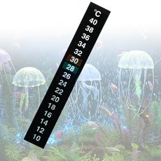 온도테이프 수온 수족관 온도계 부착식 스티커 수족관온도계 물고기 온도 스티커온도계 어항 측정기, 본상품