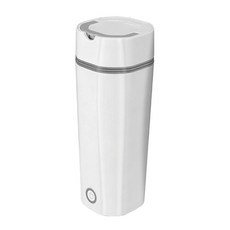 히터 병 냄비 350ml 12V 여행 주전자 차 커피 물 트럭 캠핑에 적합, 80x80x120mm, 304 스테인레스 스틸, 하얀색, 3개