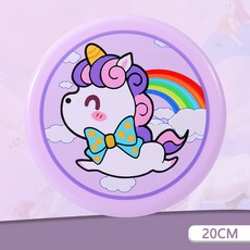 兒童PU材質軟飛盤 玩具飛盤, 1個, 獨角獸