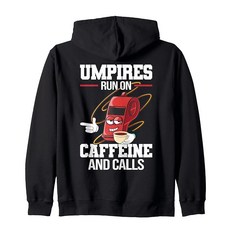 Umpire 야구 카페인 디자인 남성용 심판 심판원 지퍼 파카