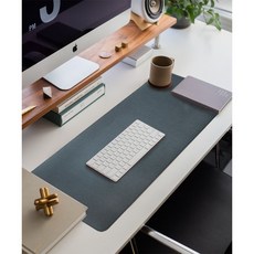 헤링본 데스크매트 책상 매트 패드 무독성 원단, 블랙차콜