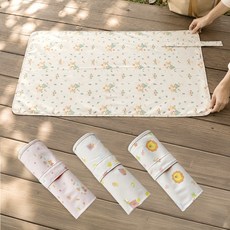 【LULA ZOO】動物派對-攜帶式防水墊 2入, 野餐小時光+沙灘日光浴, 2個