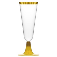 塑膠氣泡酒杯 金邊款 145ml, 1個, 50個裝