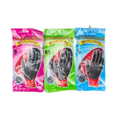 三花 13針花紋沾膠工作手套, 1個, M-H4410型