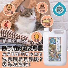 臭味滾 貓尿床, 1個, 貓洗衣精 1000ml (新包裝)