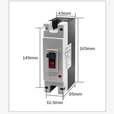 DC 250V 태양 금형 케이스 회로 차단기 MCCB 과부하 보호 스위치 프로텍터 발전 PV 용, 01 1P, 01 100A