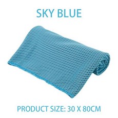 새로운 마이크로 화이버 타월 스포츠 빠른 건조 슈퍼 흡수성 캠핑 부드럽고 가벼운 체육관 수영 요가 비치, 30x80cm, 12)Blue