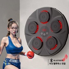 스마트 음악 전자 복싱 타겟 벽걸이 가정용 운동 펀칭 머신, 668 멀티컬러, 장갑 없음