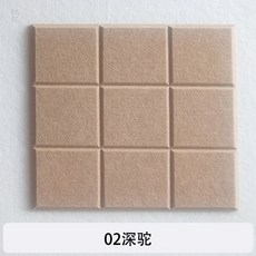 정사각형 펠트 블록 30cm, 4개, 브라운