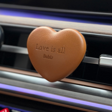 소비르 럽올 차량용 방향제 차 가죽 인테리어 고급 명품 자동차 디퓨저, 브라운 블랙체리, 1개