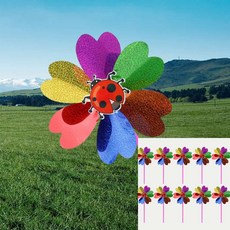 반짝반짝 플라이 바람개비 10p세트 행사소품 야외바람개비