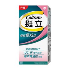 挺立Caltrate 關鍵迷你錠UCII 50錠，盈盈藥局藥師團隊推薦，雙效呵護，維持關節靈活，小分子好吸收。, 1個, 雙效錠42錠/盒2026.03,剪條碼特價