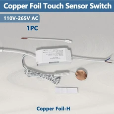 12V24V 커패시터 유도 스위치 터치 방식으로 물탱크 금속 조명 스트립 110V, 01 Copper Foil-H