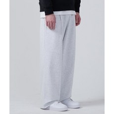 가까이 유니언즈 GAKKAI UNIONS 원턱 와이드 스웨트팬츠 화이트 멜란지 GU01BWM 270738