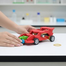 스톰 고무동력 자동차 만들기 창작용 우드락 미니카 동력전달 장력 관찰 (일반형 1인용)