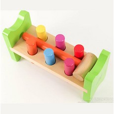 2세 영유아 원목망치 두드리기놀이 어린이집 유아공구놀이 대근육장난감