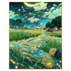 조이제이 27종 40x50 쉬운그림그리기 DIY 유화그리기세트 명화그리기, 009 밤풍경, 1개