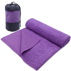 Kolti 핫 요가 타월 미끄럼 방지 매트 그립 도트 초흡수성 극세사 요가 필라테스 비크람 및 운동 장비용 61 x 182.9cm(24 72인치) 179198, 139669 Kolti 핫 요가 타월 미끄럼 방지 매트