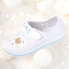 프로월드컵 PWX키즈 시나모롤 화이트 실내화 주니어 학생실내화 아동실내화