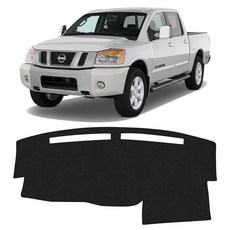 KUST 폭스바겐 아틀라스 2024 2025 2026용 블랙 대시 커버 HUD 폴리에스터 대시보드 미끄럼 방지 내부 액세서리 VW 맞춤형 핏 매트 햇빛 가리개 앞유리 눈부심 없, For | Titan 04-12