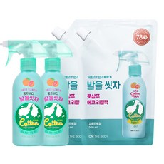 온더바디 코튼풋 발을씻자 풋샴푸 자몽 385ml 2개 + 리필 500ml 2개, 4개, 1개입