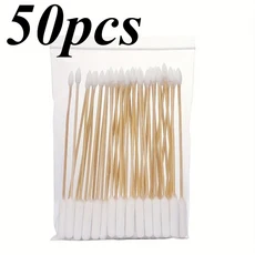 50/100/250/300/400/500/1000Pcs 애완 동물 면봉 강아지 귀 청소를위한 나무 손잡이가있는 일회용 긴 스틱, 04 50pc15cm1pet1jian