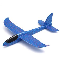 손 던지기 비행 글라이더 비행기 모형 폼 야외 재미있는, 05 blue 35cm, 1. blue 35cm, 1개