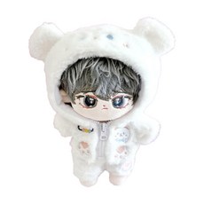 인형용 20cm 옷 후드티 & 바지 세트 곰 g.triger 지트리거 인형 활동 오시누이, 1개, 상세페이지 참조
