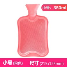 熱水袋老式橡膠加厚絨佈肚子暖手防爆, 1個, 經典小號350ml粉色,註水式.熱水袋【長效保溫】雙麵防燙丨搶9