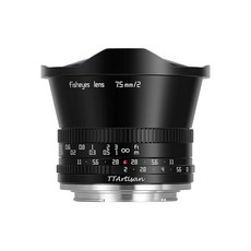 TTArtisan 7.5mm F2.0 어안 렌즈 대구경 APS-C 배율 매뉴얼 포커스 카메라 렌즈 for Fuji X 마운트 X-A1 X-A10 X-A2 X-A2 X-A3 X-A5, 상세페이지 참조